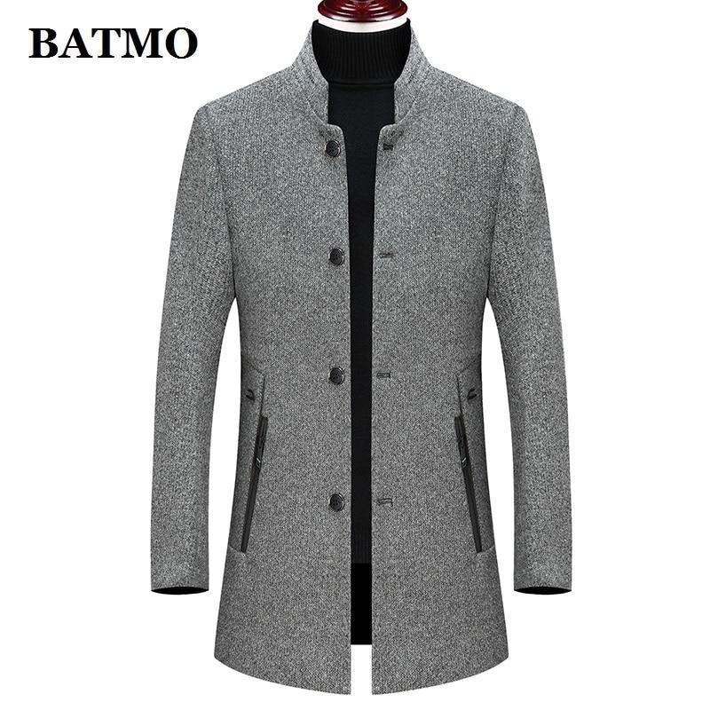 Batmo 2020 new arrival winter high quality wool thicked casual trench coat men,men's winter warm coat,winter jackets men 897 - Surprise store