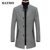Batmo 2020 new arrival winter high quality wool thicked casual trench coat men,men's winter warm coat,winter jackets men 897 - Surprise store