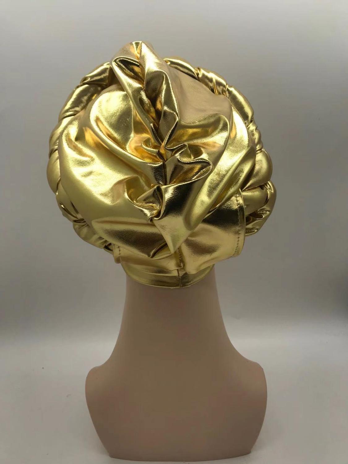 2020 female turban caps cross ready to wear headscarf bonnet arab head wraps african Women braid turbans auto gele headties