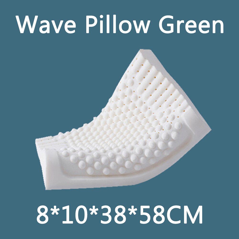 Natural-Latex Pillow Orthopedic Cervical Massage Bed Pillow Release Pressure Sleeping Pillows for Bedroom with Pillowcase
