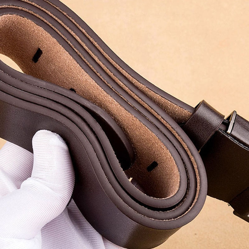 Men Belt Male High Quality Leather Belts Waist Strap for Jeans Luxury Brand Design Pin Buckle Fancy Cummerbunds Ceinture Homme