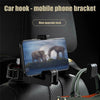 Universal Car Headrest Hook with Phone Holder Multi-function Car Adjustable Hook Hanging Groceries Car Interior Accessories
