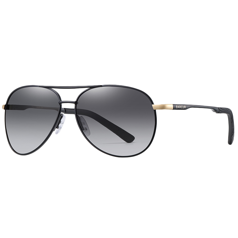 BARCUR Men Gradient Women Sunglasses Polarized Sun glasses for Men Pilot Gafas Oculos De Sol Masculino