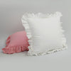 48x74cm Pink Twin Heart Rabbit Pillow Case Cover Cotton Hairball Ruffle Pillowcase Girl Cute Bedding Toy Home Decor