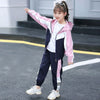 Girl Children's Active Clothing Set 2021 New Spring Fall Tracksuit Fashion Sports Leisure Two-piece Suit Toddler Kids Clothes
