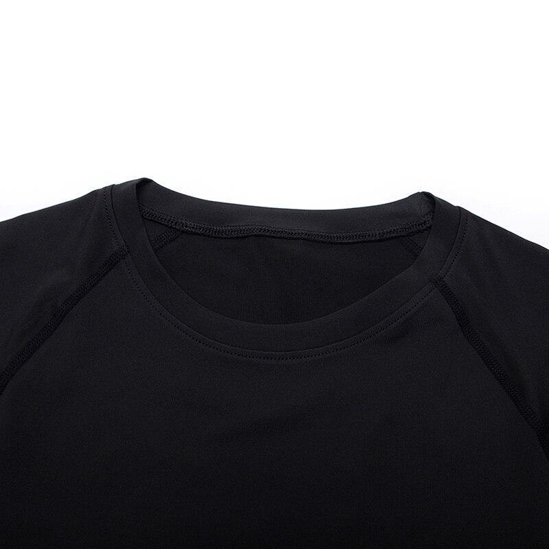 Compression T-shirt Men Running Tights Lycra Tee Shirt Male Bodybuilding Top Black Tees Men's Clothing Short Sleeve T-shirt - Surprise store