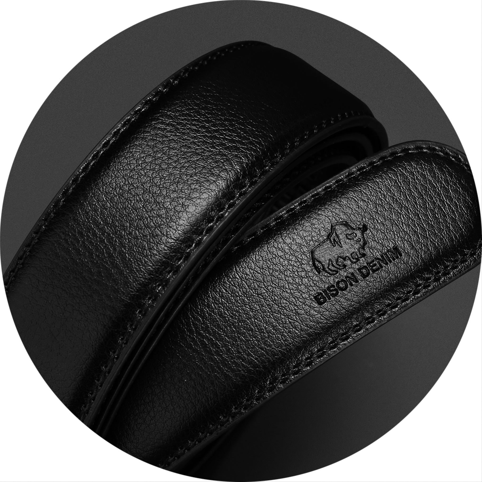 BISON DENIM Genuine Leather Automatic Men Belt Luxury Strap Belt for Men Designer Belts