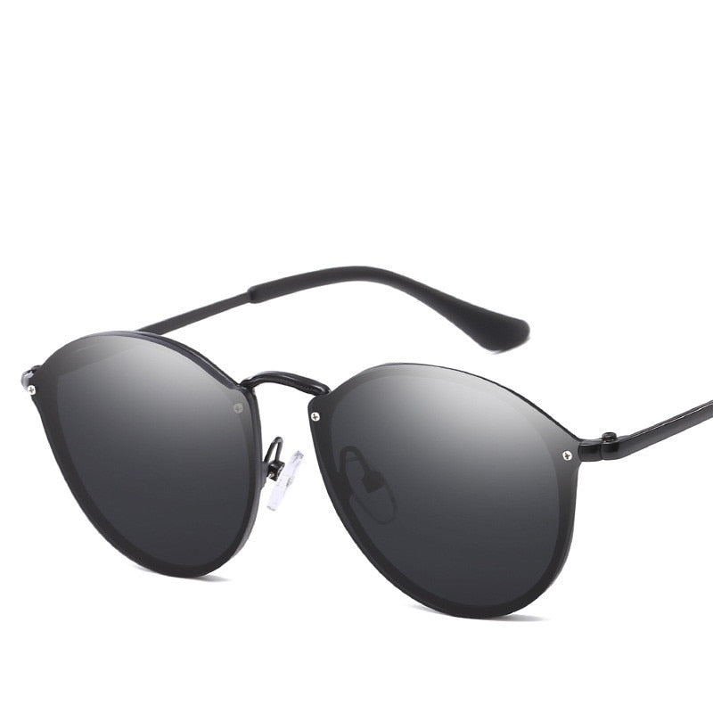 Luxury Round Sunglasses Women Brand Designer CatEye Retro Rimless Sunglass Mirror Sun Glasses Female 2021 Zonnebril Dames