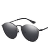 Luxury Round Sunglasses Women Brand Designer CatEye Retro Rimless Sunglass Mirror Sun Glasses Female 2021 Zonnebril Dames