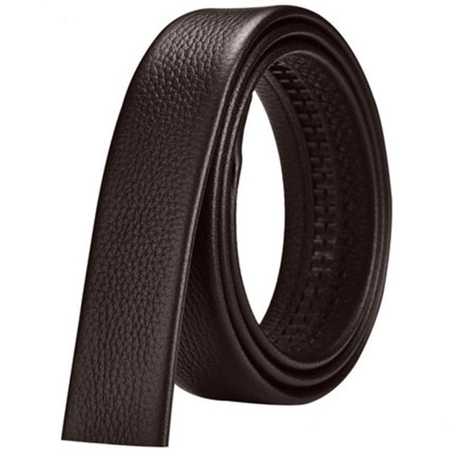 JIFANPAUL genuine leather men's simple belt fashion designer business new belt Jaguar pattern decorative alloy automatic buckle