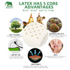 Thailand Pure Natural Latex Pillow Remedial Neck Protect Vertebrae Health Care Orthopedic Pillow Natural Children latex pillow