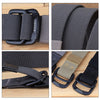 Military Equipment Belt Men Elastic Nylon Tactical Belts For Jeans Pants Solid Strap Canvas Double Ring Metal Buckle Waist Belt