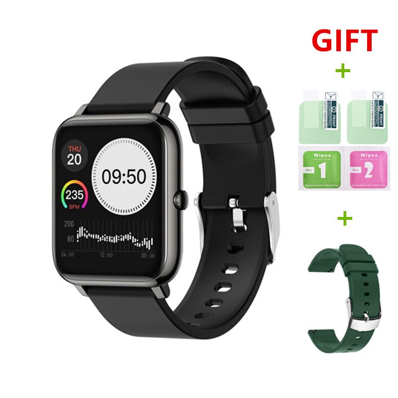 2021 Smart Watch Men Women Waterproof Fitness Sports Watch Heart Rate Tracker Call/SMS Reminder Bluetooth Smartwatch Android iOS