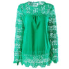 Spring and summer chiffon shirt women's casual long-sleeved hollow flower lace shirt shirt women - Surprise store