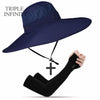 New Summer Sun Hat For Man Outdoor Quick-drying Sun-proof Men's Panama Hat Fishing Breathable Male Large Wide Brim Bucket Hats