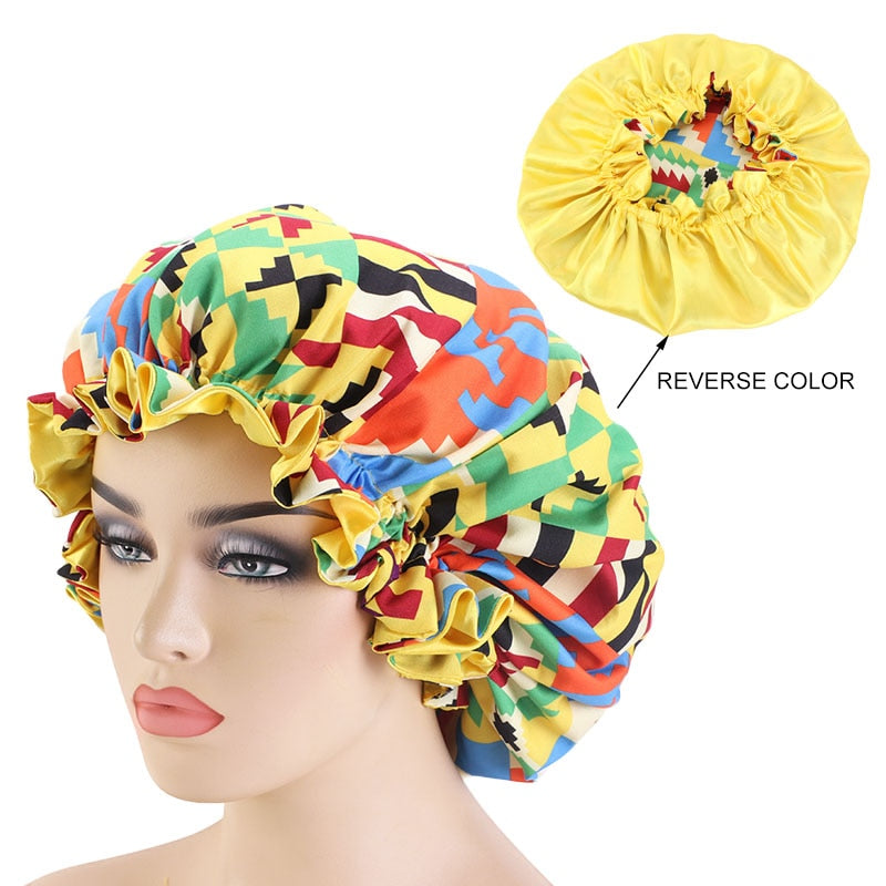 New African Headwrap In Women's Hair Accessories Scarf Wrapped Head Turban Ladies Hair Accessories Scarf Hat Headwrap Nigeria