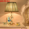 Crystal Table Lamps Desk Lights Luxury  Dimmer Modern Contemporary Fabric for Foyer Living Room Office Creative Bed Room Hotel