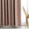 2020 Stars Design High Quality Diamond Hemp Blackout Curtain Thermal Insulated Living Room Window Shading Customized Curtains