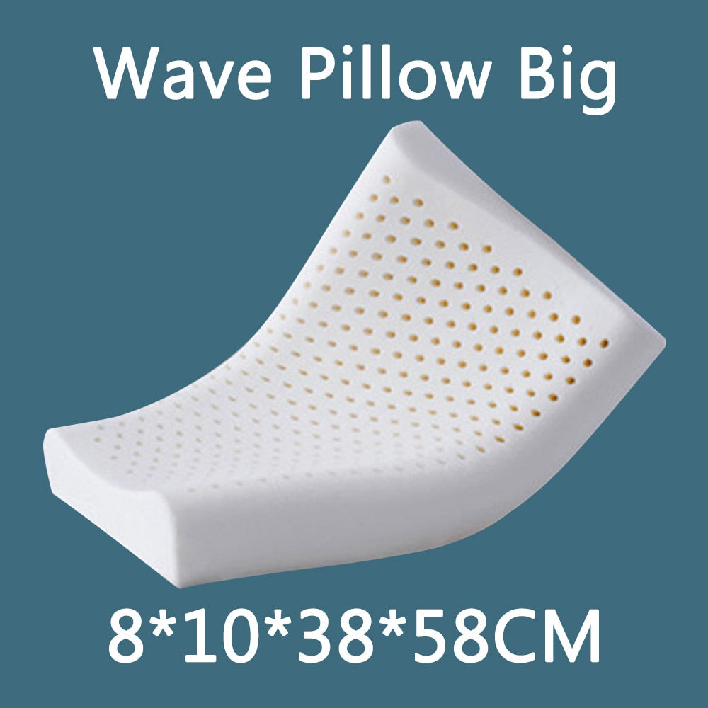 Natural-Latex Pillow Orthopedic Cervical Massage Bed Pillow Release Pressure Sleeping Pillows for Bedroom with Pillowcase