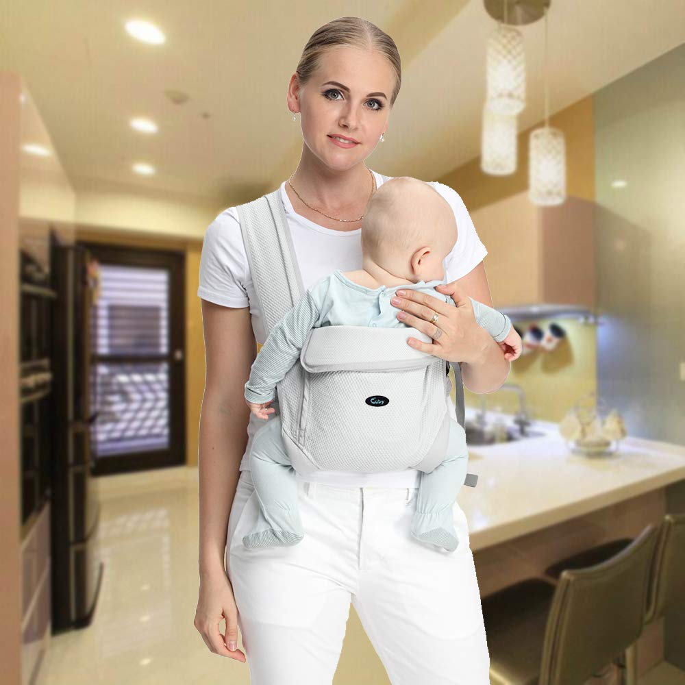 Baby Carrier Natural Cotton Ergonomic Baby Carrier Backpack Carrier Soft-structured sing Easy Wearing Newborn Infant Toddler