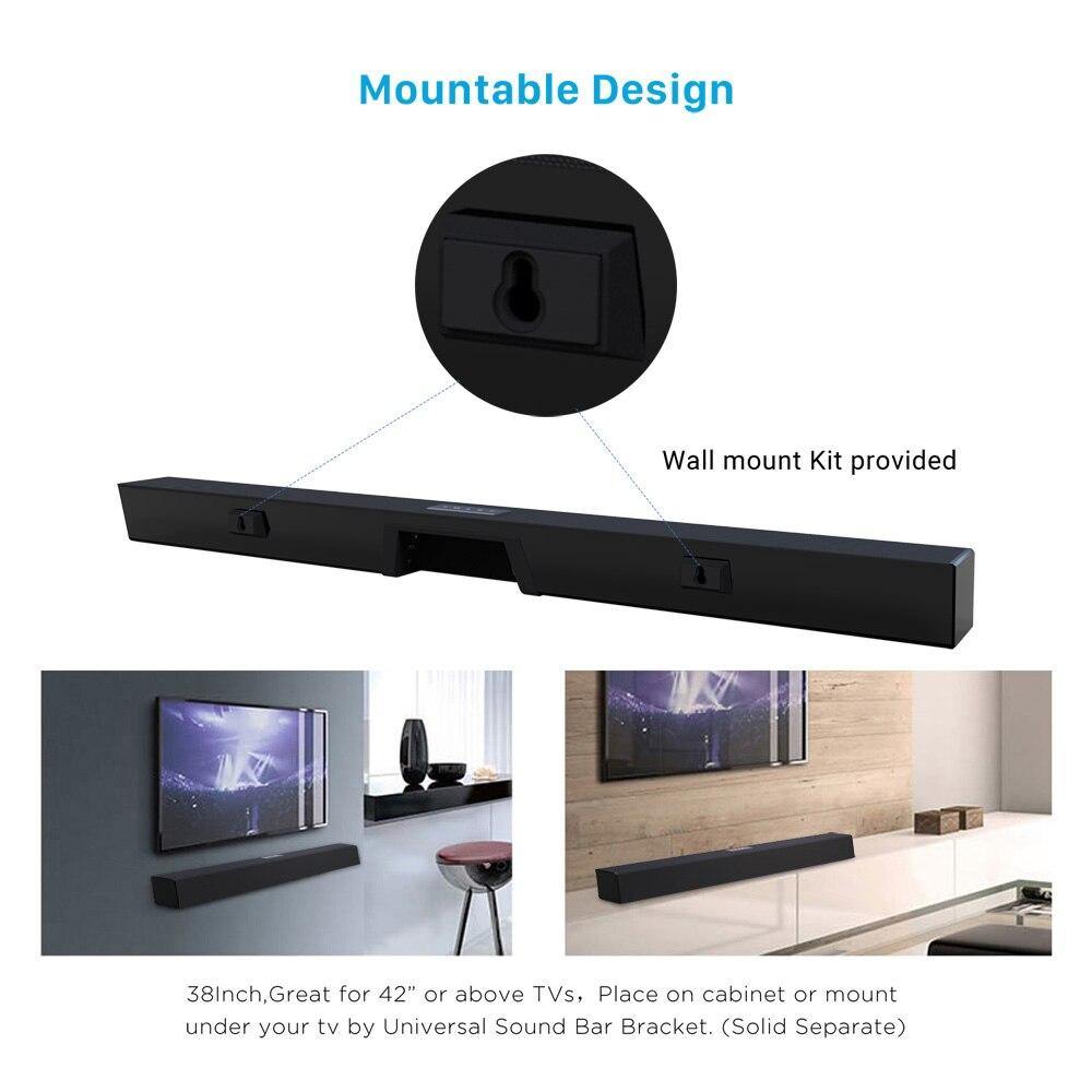 120W Home Theater Sound System Soundbar 2.1 TV Bluetooth Speaker Support Optical AUX Coaxial Sound Bar With Subwoofer For TV - Surprise store