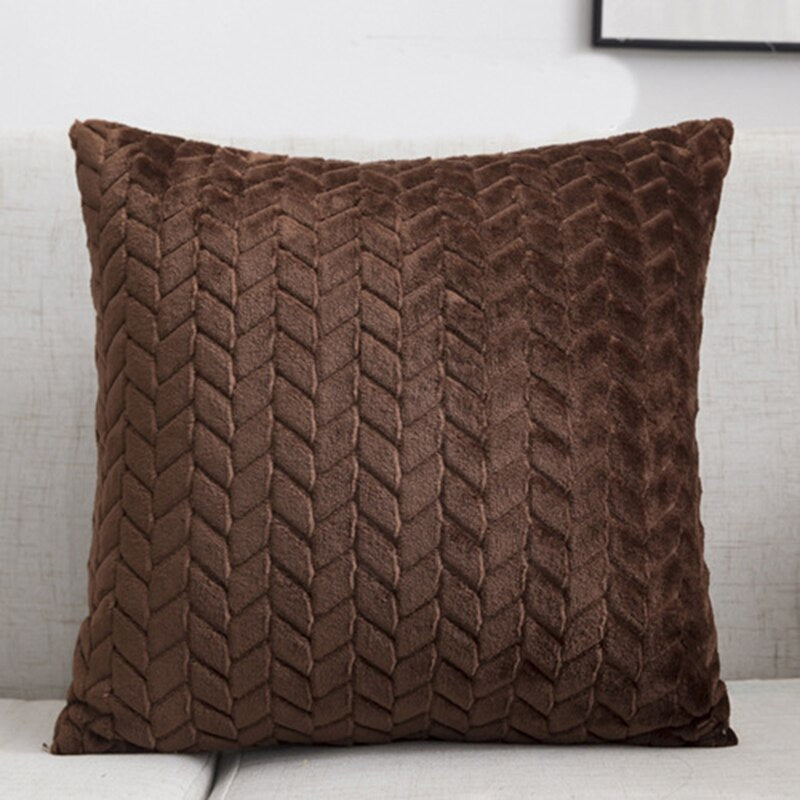 Fashion Feather Fur Decorative Cushion Cover Home Plush Pillow Case Bed Room Pillowcases Decoration Sofa Throw Pillow covers