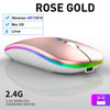 Wireless Mouse RGB Bluetooth Computer Mouse Silent Rechargeable Ergonomic Mause With LED Backlit USB Optical Mice For PC Laptop