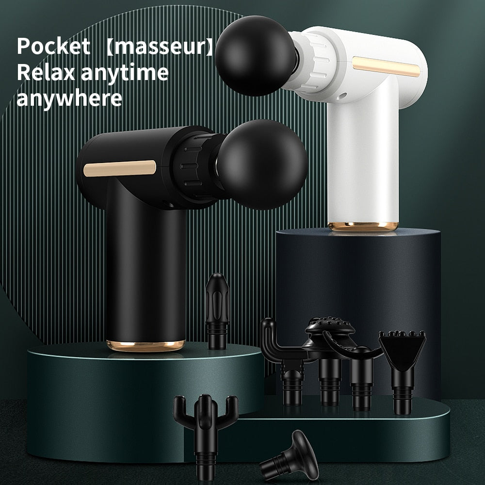 Health Manager Massage Gun Deep Tissue Percussion Muscle Massager For Pain Relief Fascia Gun Electric Body Massager