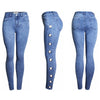 Side Eyelets High Waist Jeans Hollow Out Boyfriend Jeans For Women Skinny High Street Jeans Blue Black Denim Pencil Pants