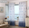 TONGDI Children Blackout Curtain Cartoon Fantsy Night Sky Kawaii Lovely Star Moon Print Decor For Home Parlou Bedroom LivingRoom