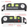 Multi-function Spirit Level Laser Horizon Hairline Vertical Marking Tape Measure Bubble Level Measurement Tool Metric Inch Ruler