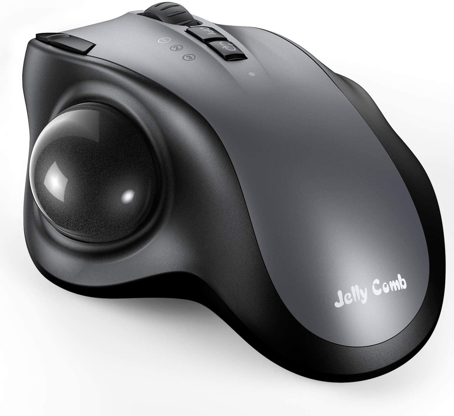 Jelly Comb Bluetooth Trackball Mouse Rechargeable 2.4G USB Wireless & Bluetooth Ergonomic Mice for Laptop Tablet PC Mac Android