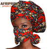 African Headwrap Earrings Hair Accessories Scarf Bonnet Ankara Wax Fabric Head Turban African Headscarf Mask Match Print A20H004