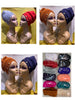 Shining Sequins Muslim Turban Cap Women Sequence Ready Female Head Wraps African Auto Gele Aso Oke Headwear Already Made Headtie