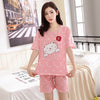 Homewear Pajamas Comfortable Girl Summer Female Cute Pijamas Women Sleepwear Lovely Home Suits Pyjama Short Sleeve Pajamas Set