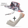 New Fashion Sun Hat Male Sunshade Summer Outdoor Fishing Sun-proof Breathable Foldable Big Wide Brim Men's Panama Hat Bucket Hat