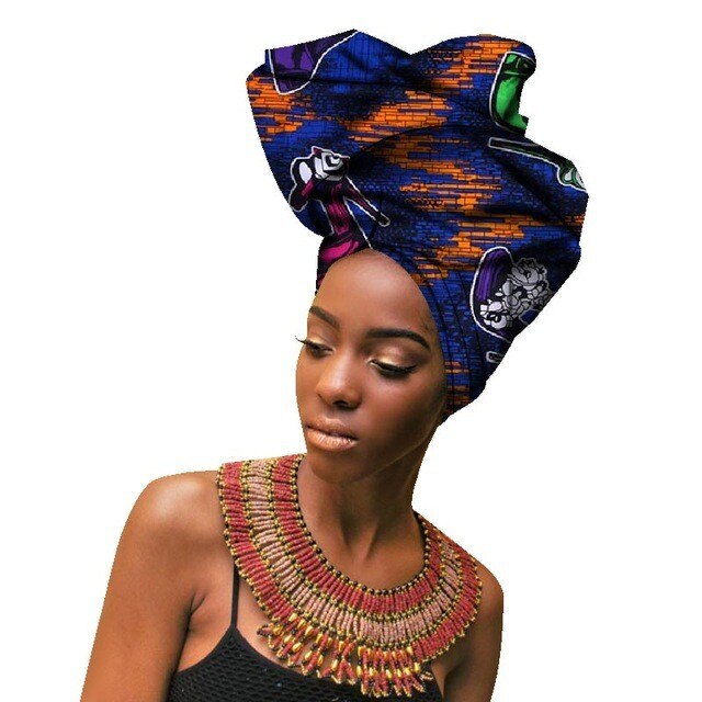 Print African Head Wrap African Head Scarf African Headwraps Womens Adults African Headscarf 50*180cm