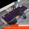 K680 Gaming Wireless Keyboard and Mouse kit Rechargeable Metal Panel RGB Backlit Waterproof Keyboard Mouse Set - Surprise store