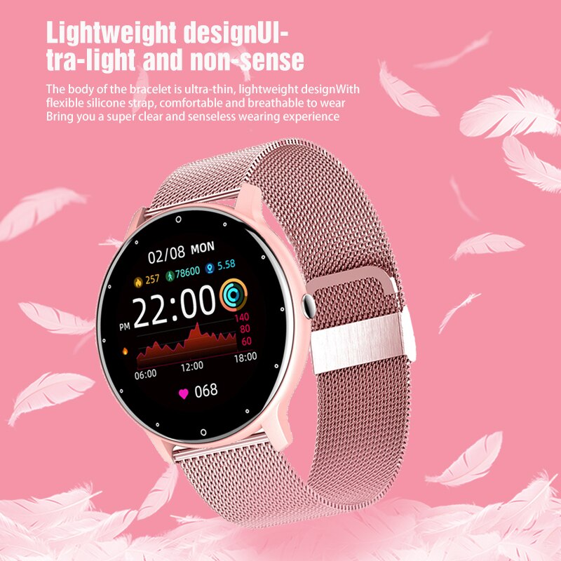 LIGE 2021 New Women Smart Watch Men Real-Time Activity Tracker Heart Rate Monitor Sports Ladies Smart Watch Men For Android IOS