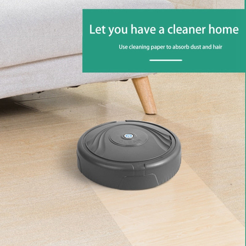 Robot Vacuum Cleaner, Sweeper Smart Household Sweeping Robot Thin Quiet for Hardwood Floor Carpet Tile Pet Hair
