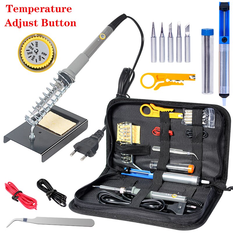 Soldering iron with Digital multimeter kit Adjustable Temperature Auto Ranging AC/DC tester multimetro Welding Tool Kits