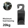 2PCS 20KG Car Seat Back Hook Auto Headrest Organizer Storage Hanger Hook for Groceries Bag Handbag Car Accessories Interior
