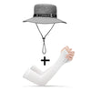 UPF 50+ Summer Hats Men Sun Protector UV-proof Breathable Bucket Hat Large Wide Brim Hiking Outdoor Fishing Beach Cap Cowboy New