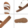 U-DOUBLE Summer Women Casual Shoes Slippers Rome Retro Thick Bottom Open Toe Sandals Beach Slip On Slides Brand Design Sandals