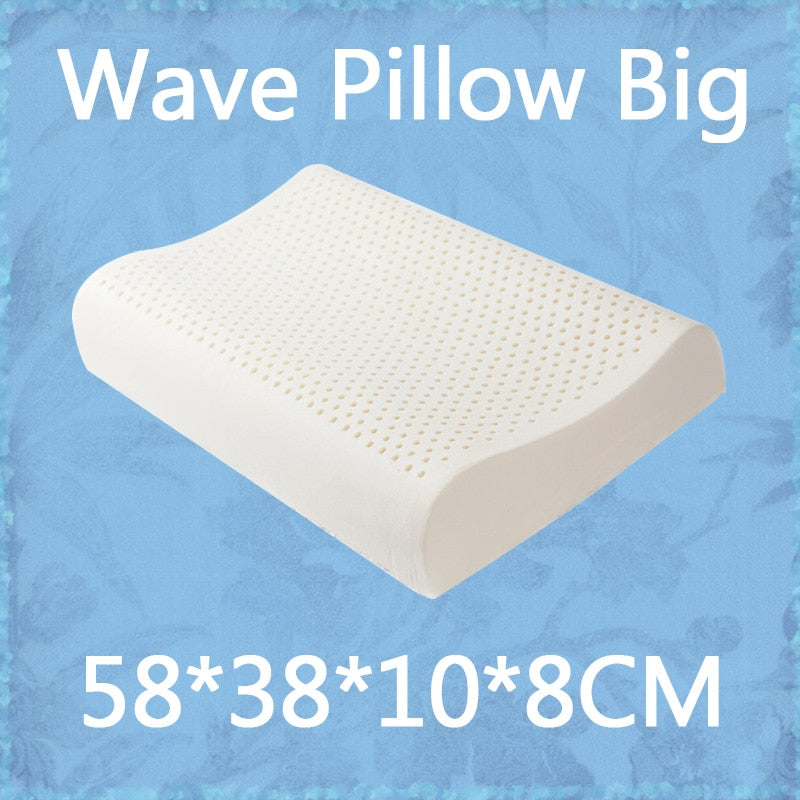 Pure Natural Latex Orthopedic Pillows Thailand Remedial Neck Sleep Pillow Protect Vertebrae Health Care Bedding Cervical Pillow