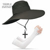 New Summer Sun Hat For Man Outdoor Quick-drying Sun-proof Men's Panama Hat Fishing Breathable Male Large Wide Brim Bucket Hats