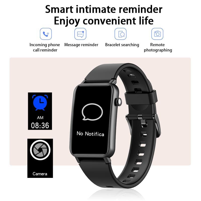 LIGE 2021 1.57 inch Men Smart Watch Fitness Tracker Heart Rate Pedometer IP68 waterproof Women Smartwatch Men for Android iOS