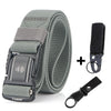 Elastic Men Belt Alloy Magnetic Buckle Outdoor Working Tactical Belt For Jeans Pants Casual Stretch Overalls Male Waist Belt New
