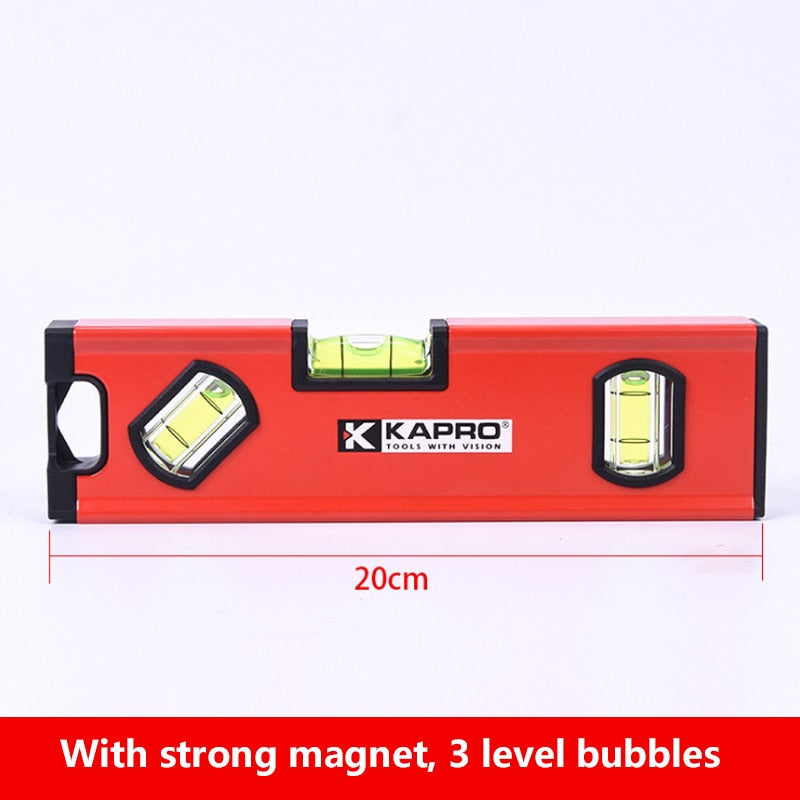 Kapro 10/20cm Portable Magnetic Spirit Level High Precision Aluminum Construction Leveling Tool Measurement Bubble Level Gauge