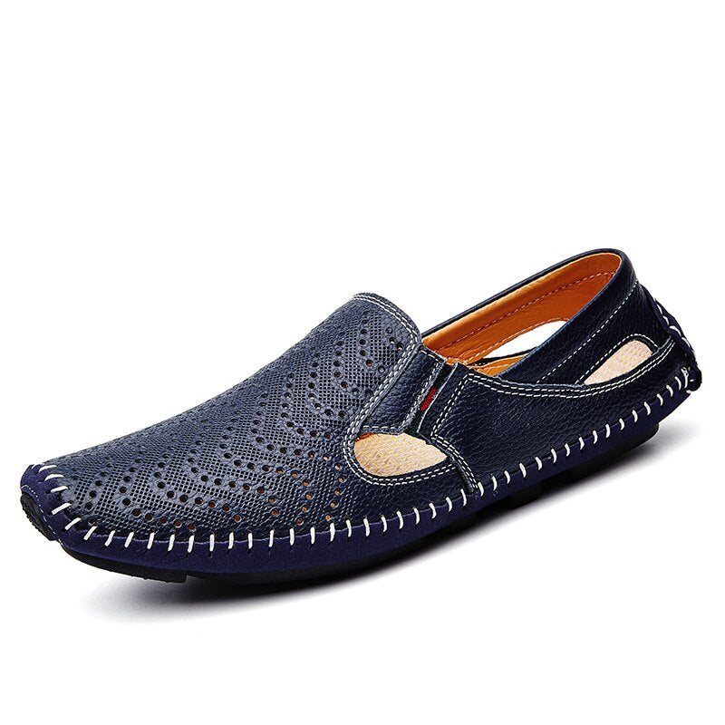 Genuine leather Sandals Men Leather shoes Men'S Sandals Male Comfortable Summer shoes Men Outdoor Beach Casual Shoe Big Size 47
